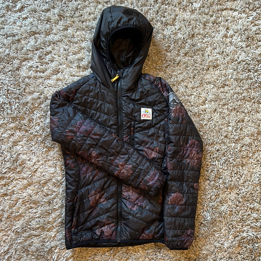 Picture size XS organic reversible puffy jacket